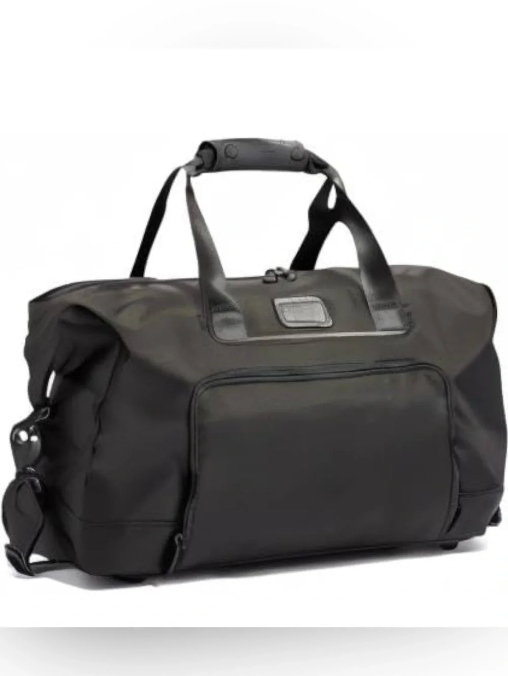 TUMI Alpha 3 Double Expansion Travel Satchel/Duffel Bag - Black